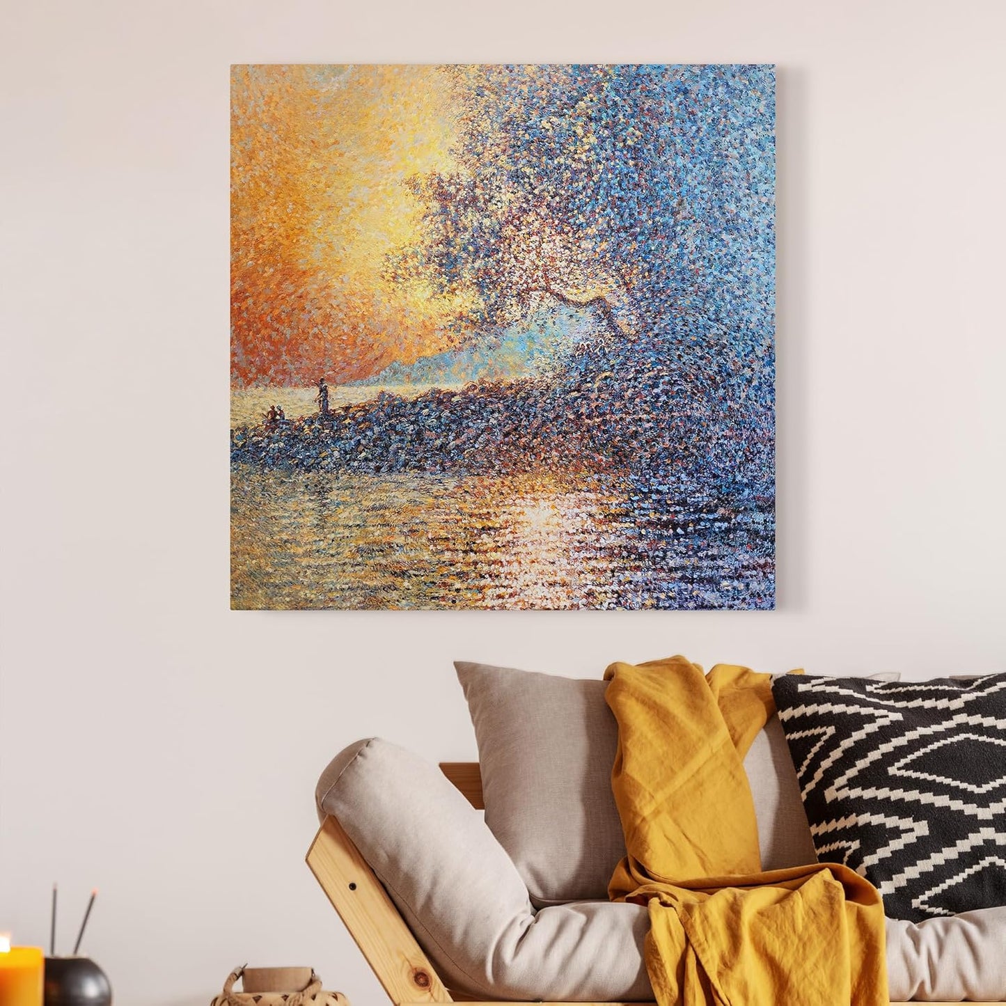 Sparks of Life Oil Painting 40"x40"