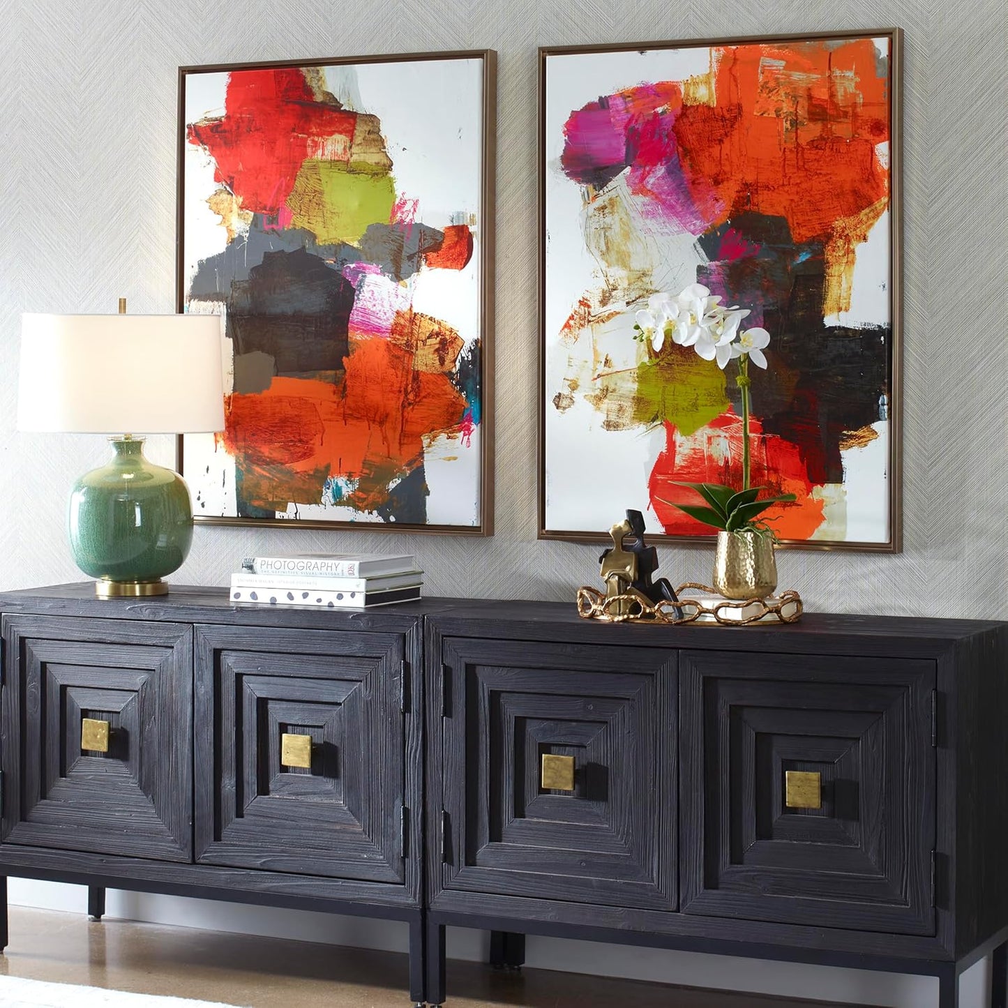 Uttermost Tried and True Framed Abstract Art Set