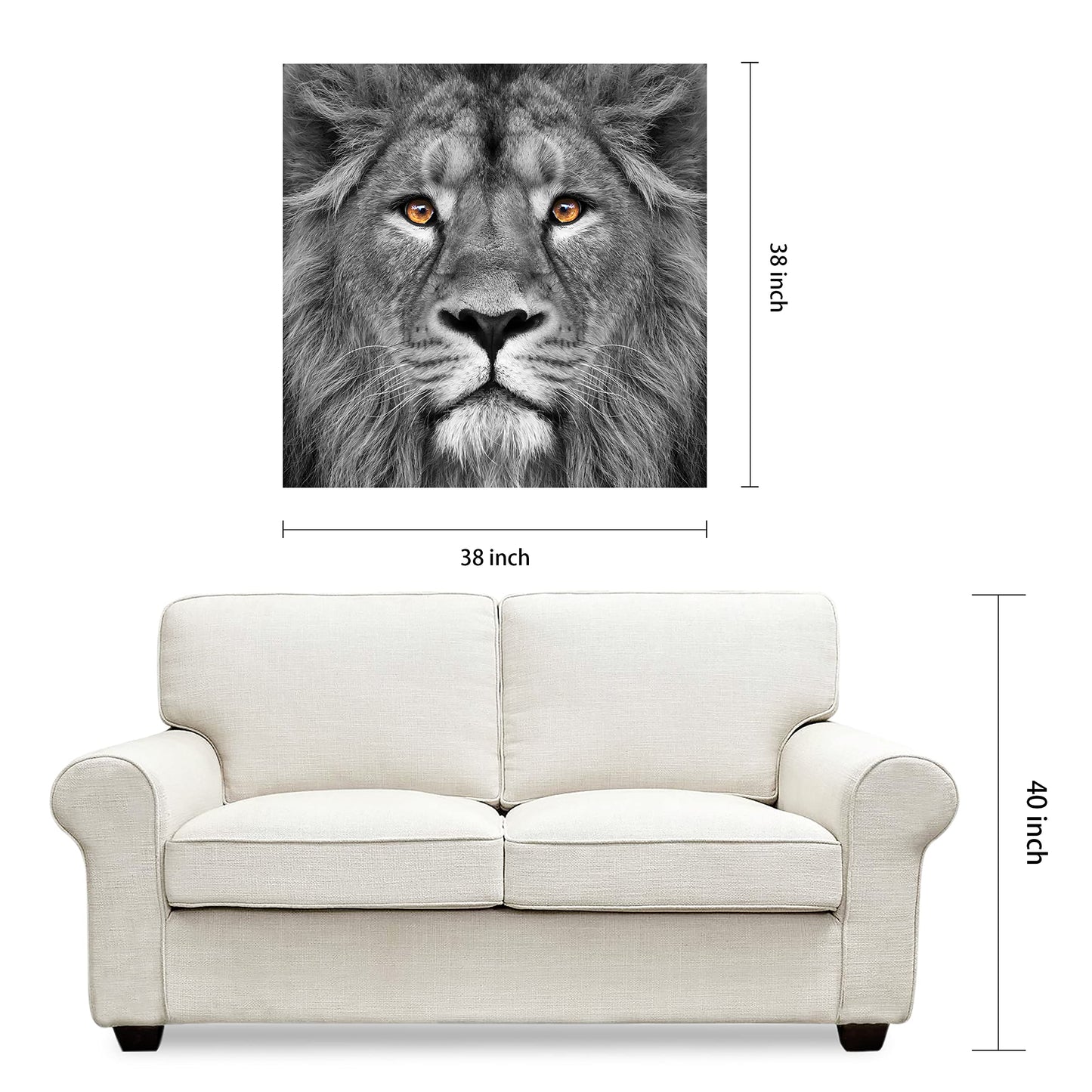 King of the Jungle Glass Wall Art