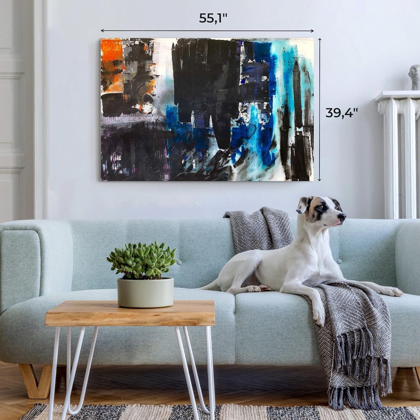 Solaris Large Abstract Acrylic Painting 40"x55"