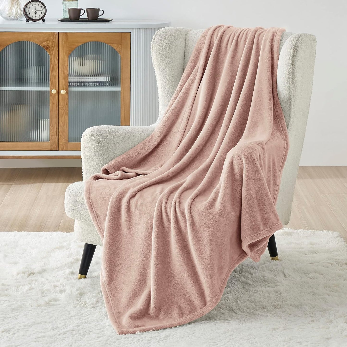 Bedsure GentleSoft Fleece Blanket – King, Grey