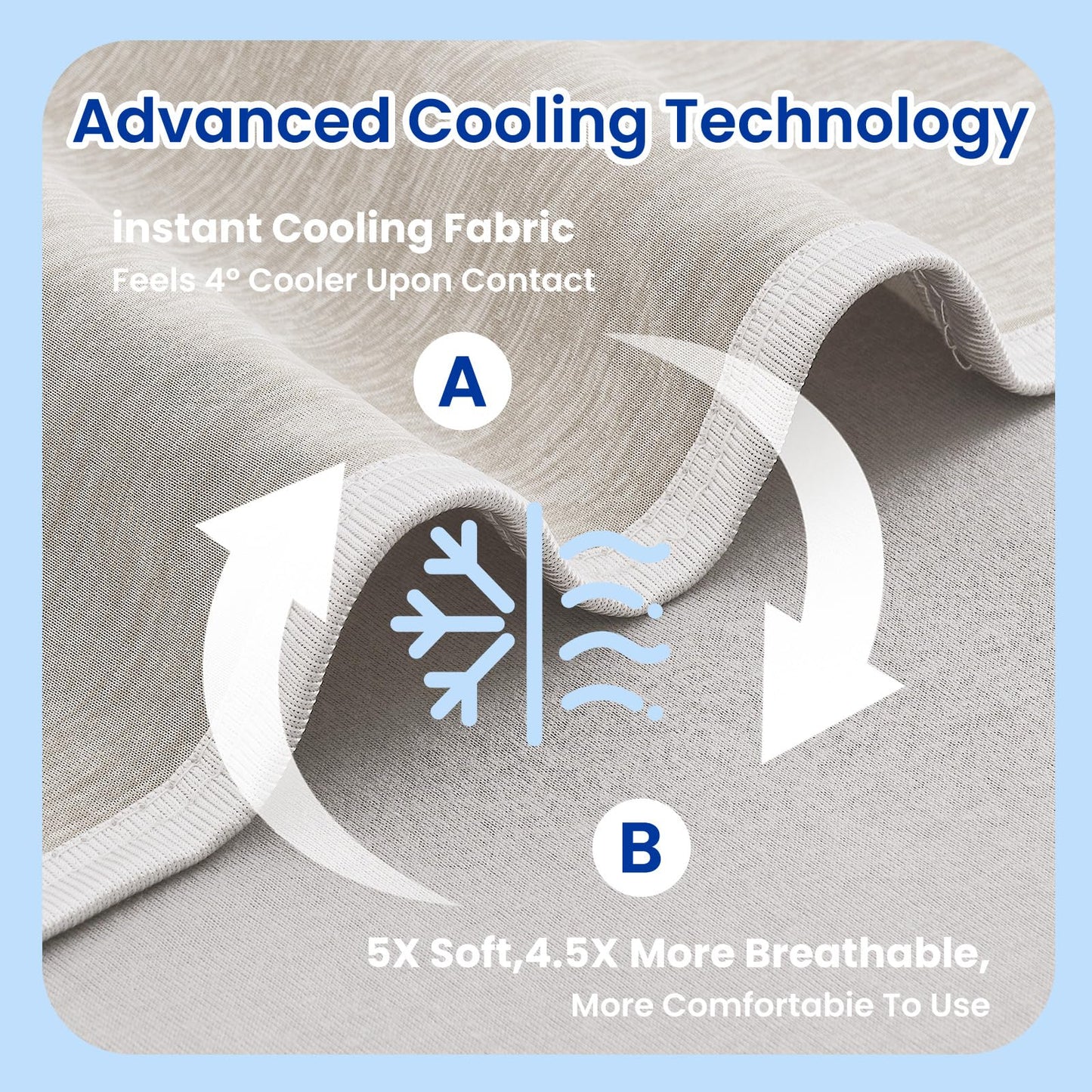 Topcee Cooling Blanket – Queen, 90"x90"