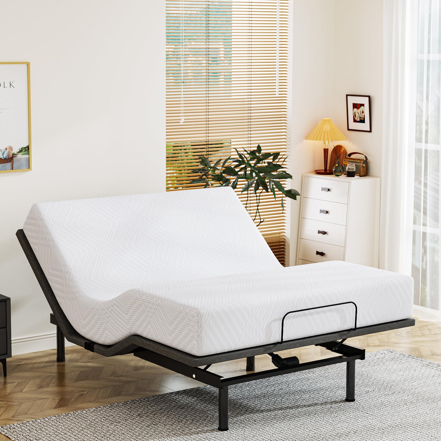 Split King Adjustable Bed with Mattress
