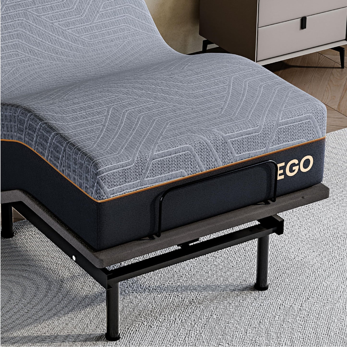 Split King Adjustable Bed with Mattress