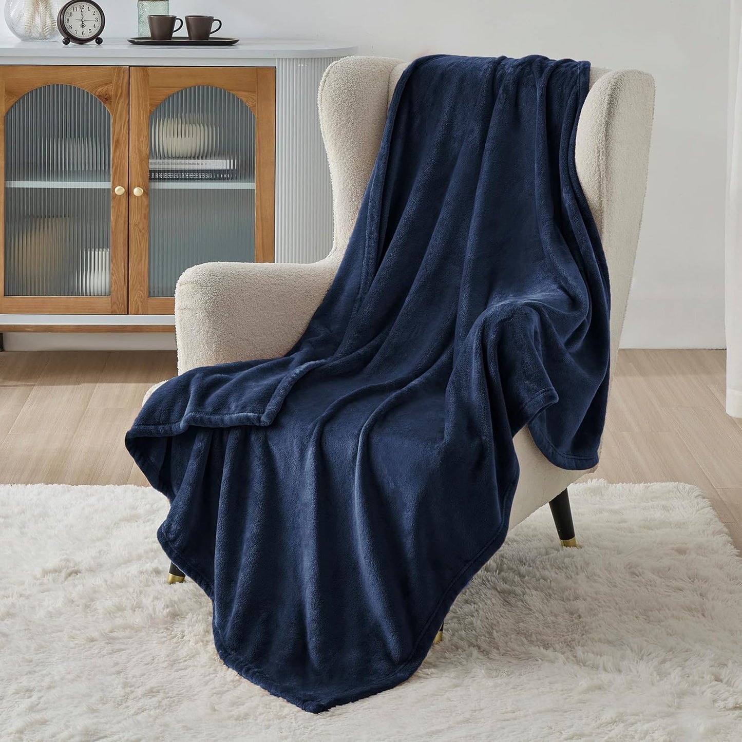 Bedsure GentleSoft Fleece Blanket – King, Grey