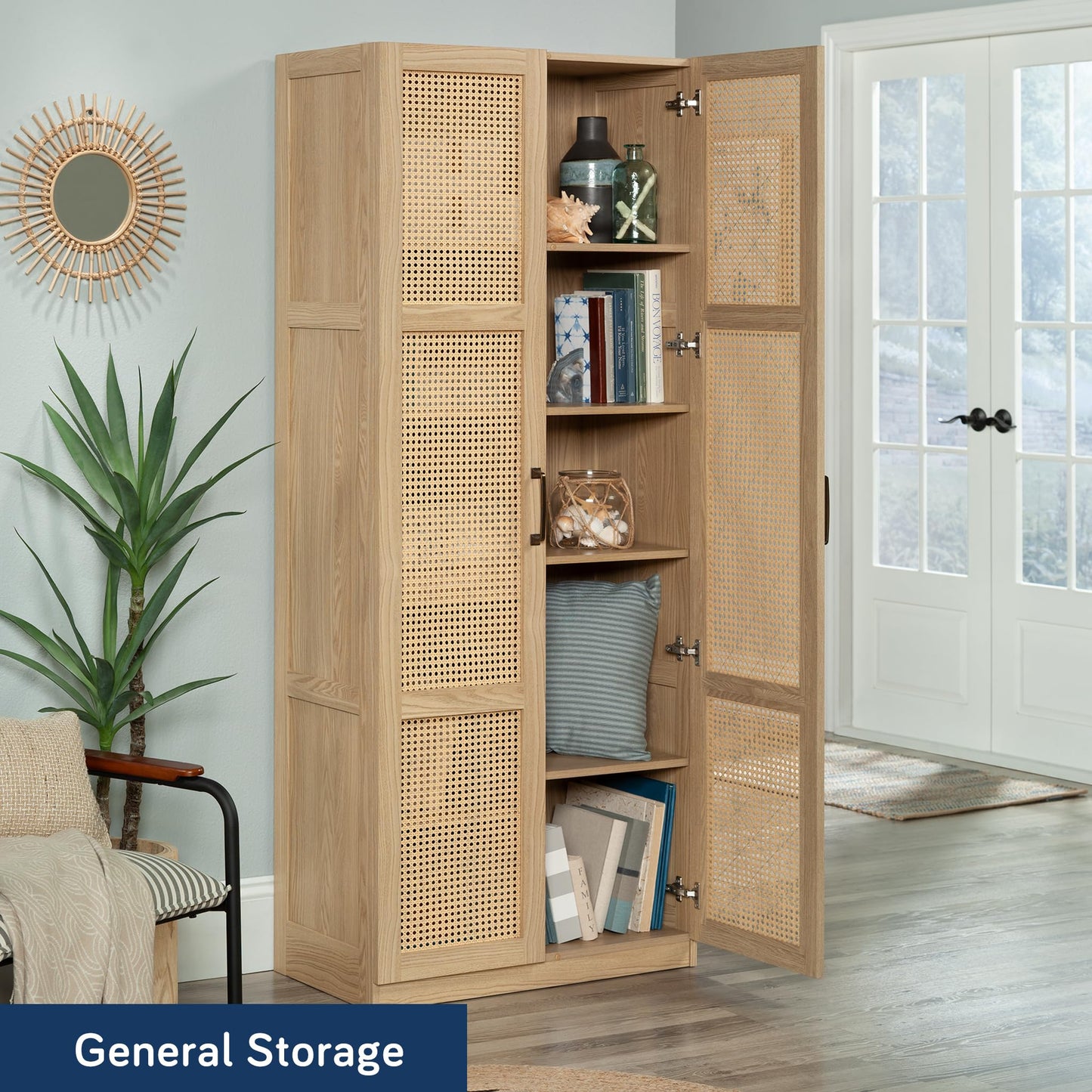 Sauder Select Storage Cabinet/ Pantry cabinets, White finish