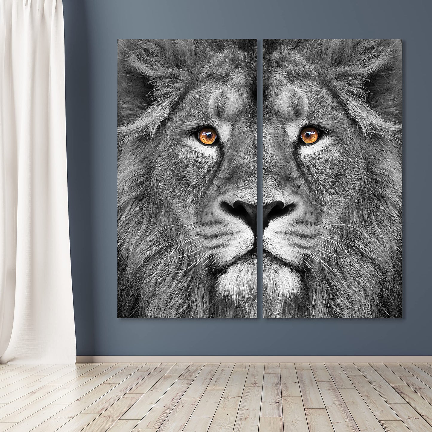 King of the Jungle Glass Wall Art