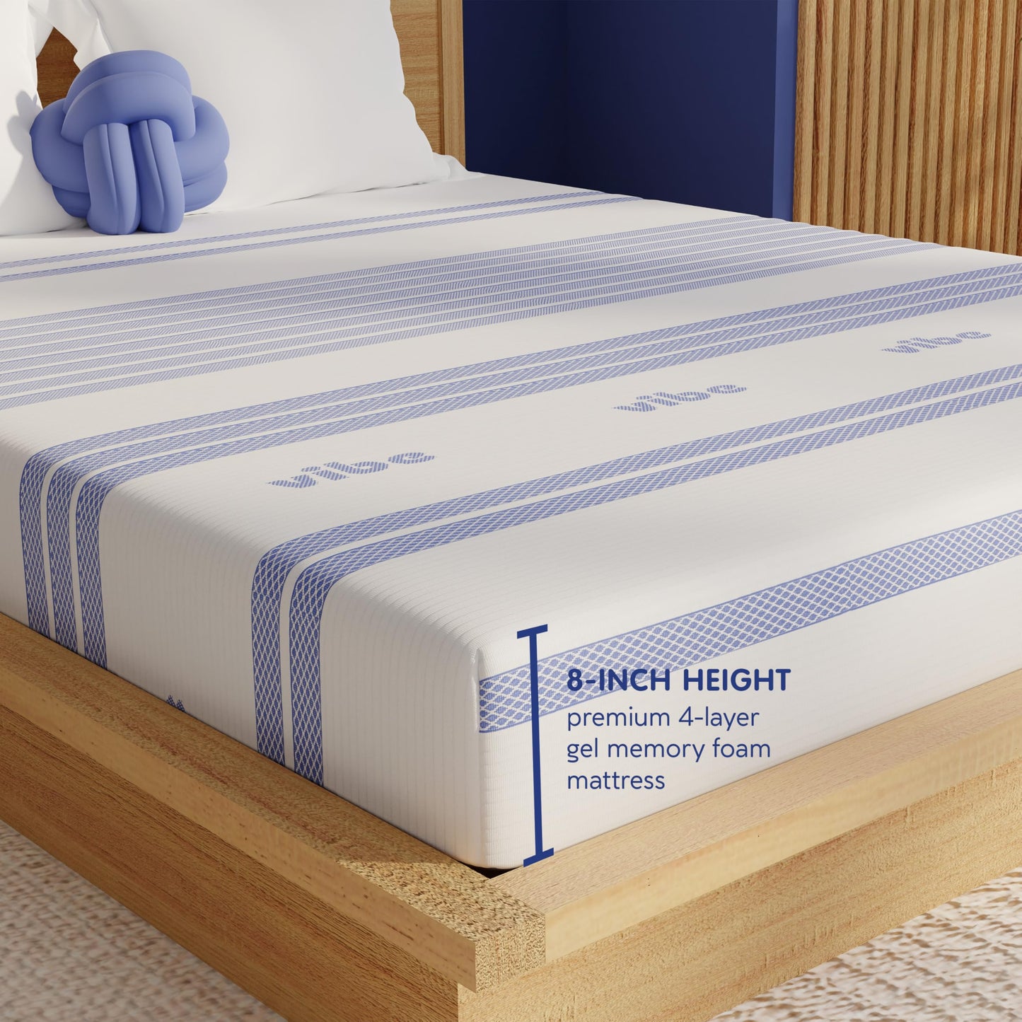 Vibe 12" Full Gel Memory Foam Mattress