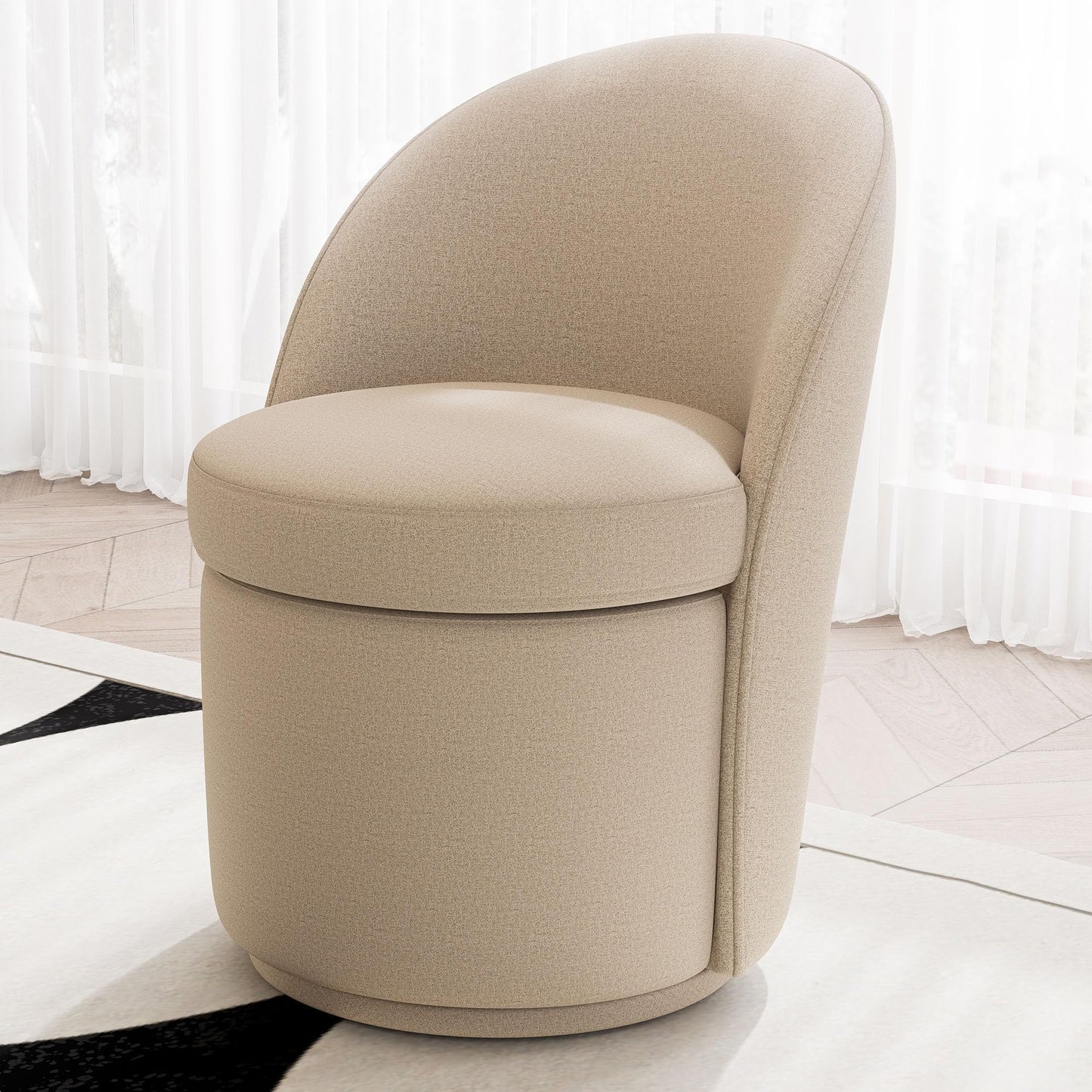 YOUTASTE Swivel Vanity Benches Set of 4