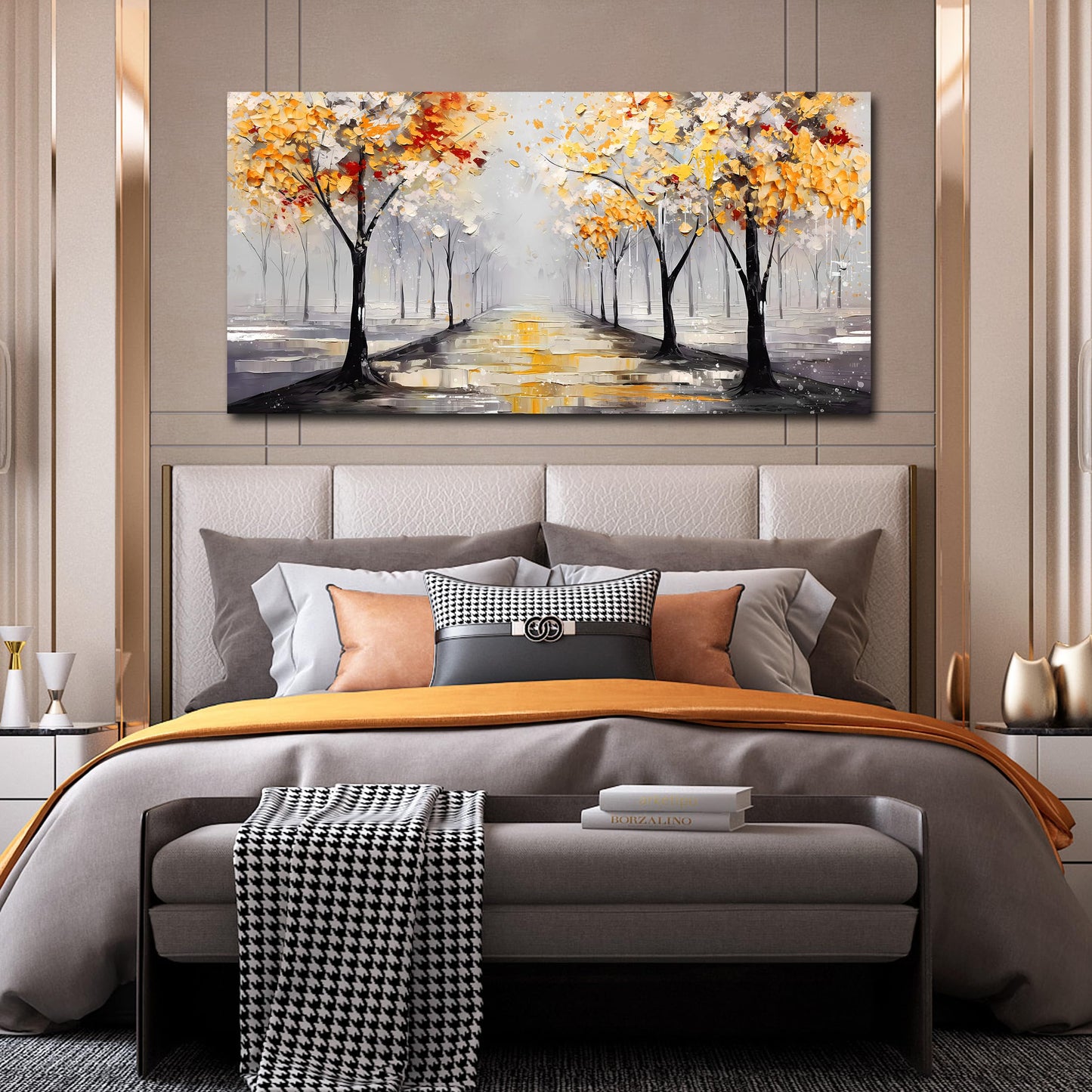 Ginkgo Tree Canvas Wall Art 48"x24"